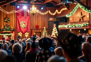 Audience enjoying Michael Martin Murphey's Cowboy Christmas concert