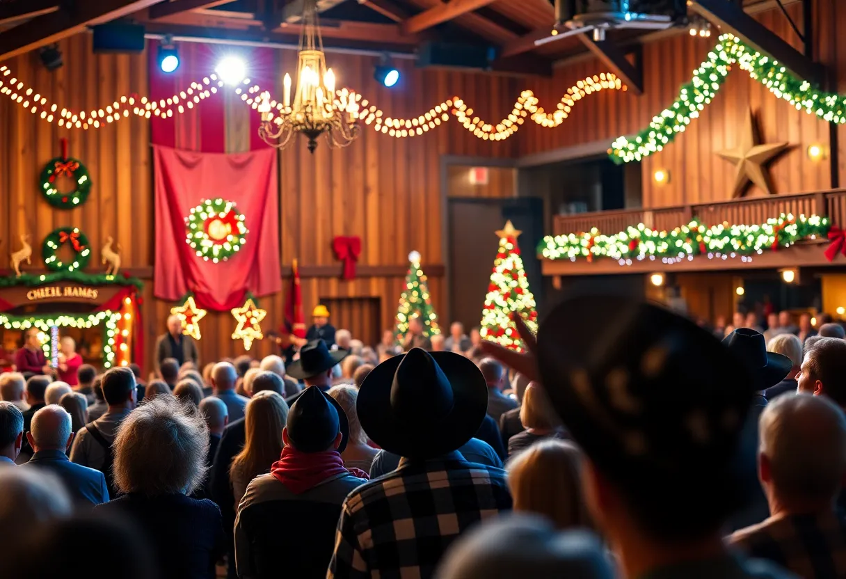 Audience enjoying Michael Martin Murphey's Cowboy Christmas concert