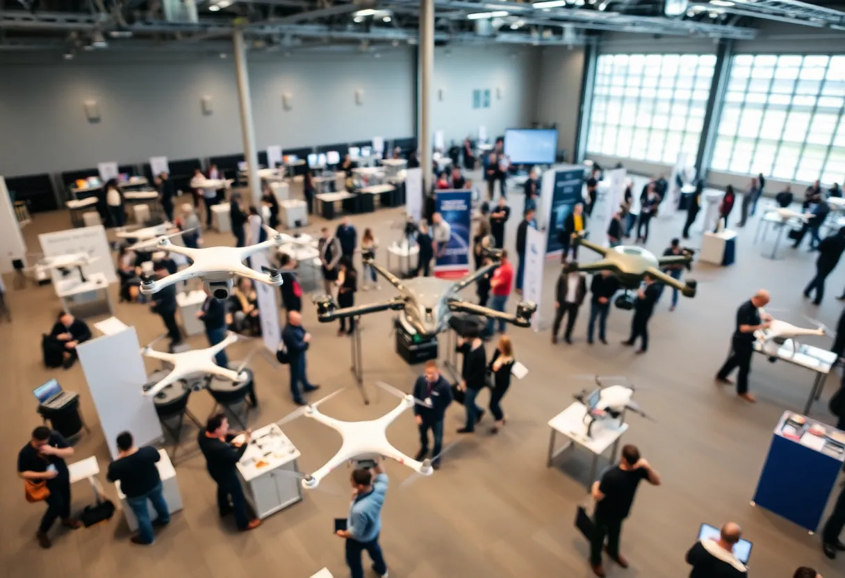 Drones on display at the DPS Annual Drone Expo and Workshop