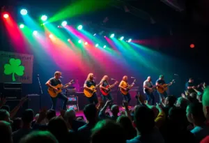 Dropkick Murphys performing live at ACL Live in Austin, Texas.
