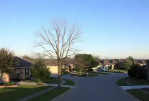 Peaceful Georgetown neighborhood in Texas