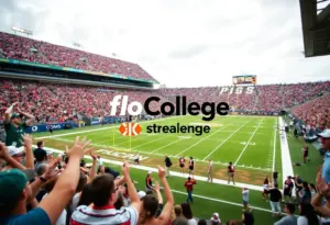 Fans enjoying a college sports event streamed on FloCollege