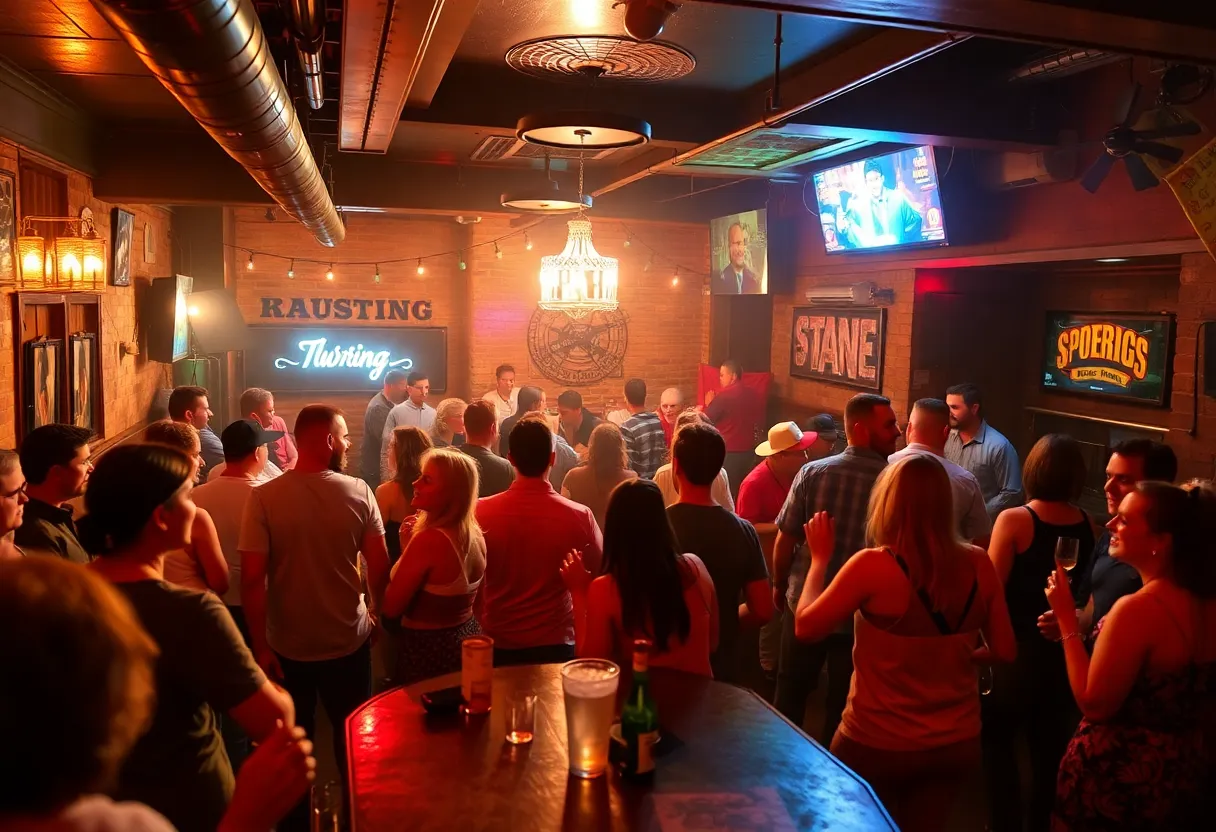 Audience enjoying a live performance at Firehouse Lounge in Austin