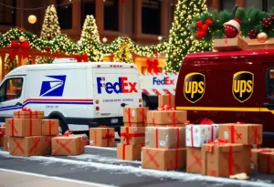 Holiday packages being delivered by major carriers