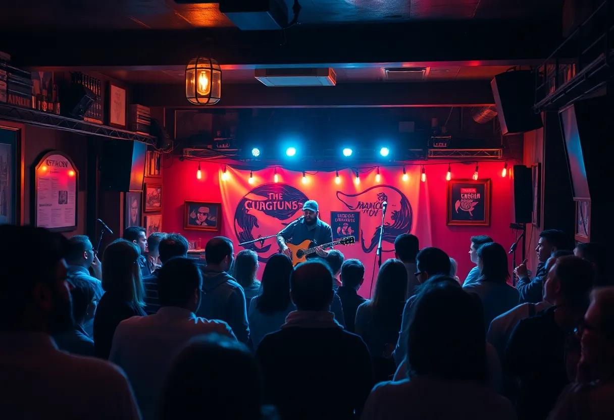 The Jacob Austin Band performing live at Rough Draught Whiskey Bar