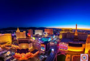 Vibrant nightlife scene in Las Vegas