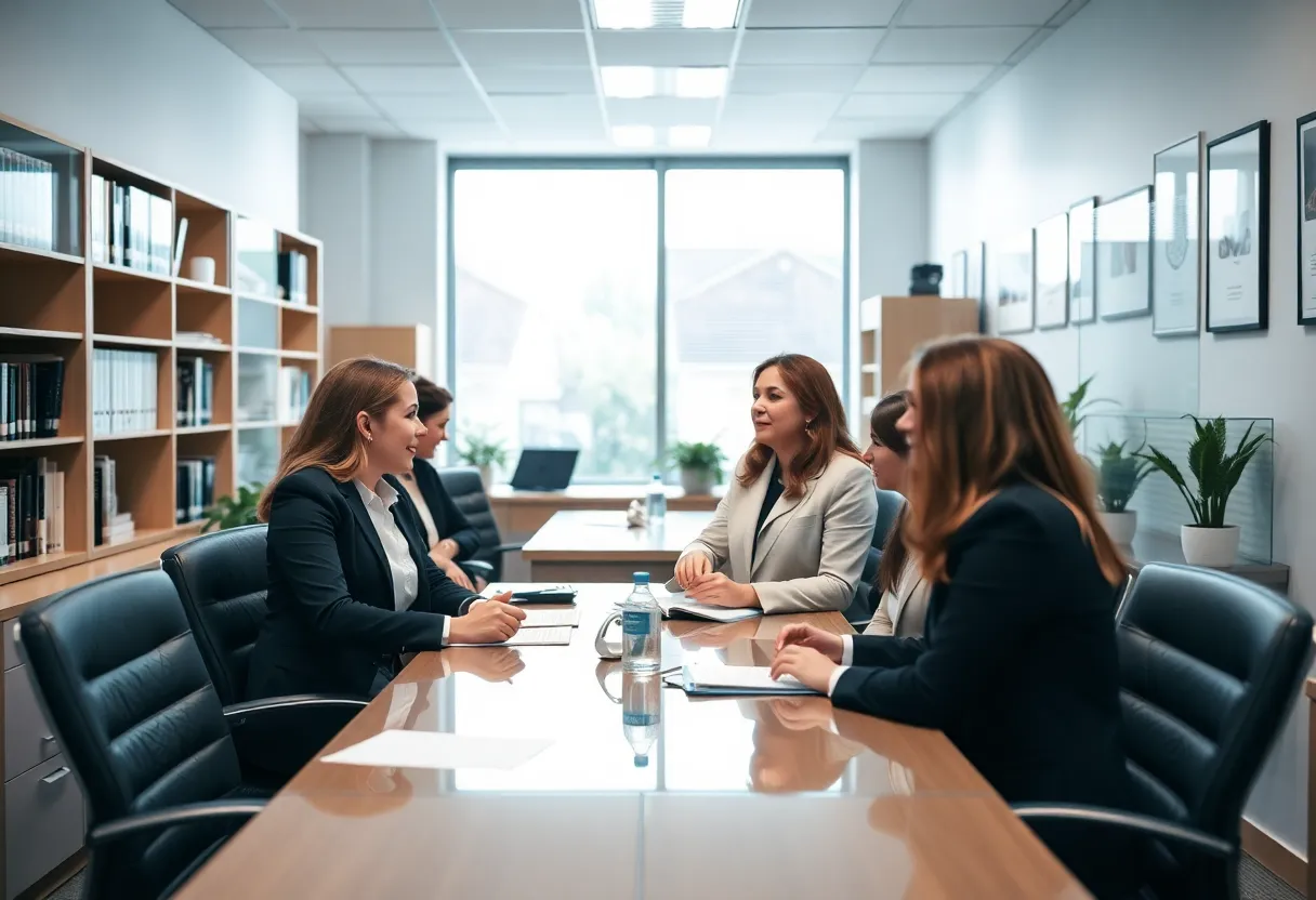 Team helping clients at Lassiter Law Firm