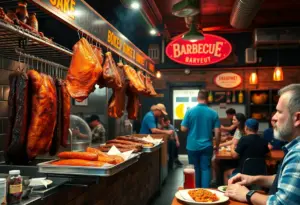Delicious barbecue dishes at LeRoy and Lewis Barbecue in Austin