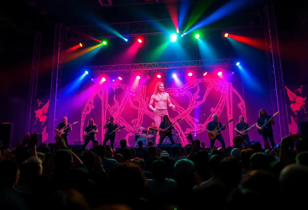 Lockjaw performing live at a metal concert in Texas