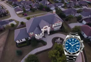 Luxury watches and an upscale Texas home representing bankruptcy