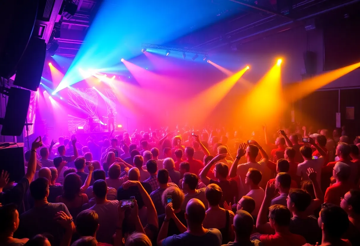 Crowd enjoying Madam Radar concert at Regal Rooms