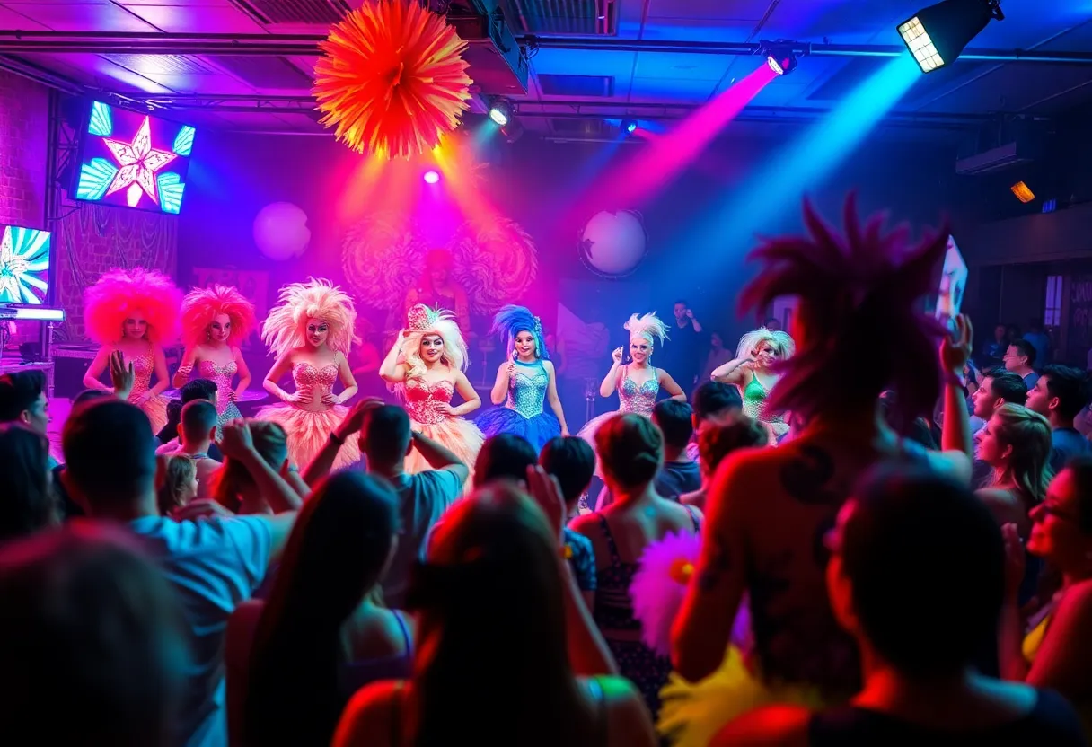 A lively drag performance at Muñeca Miercoles event