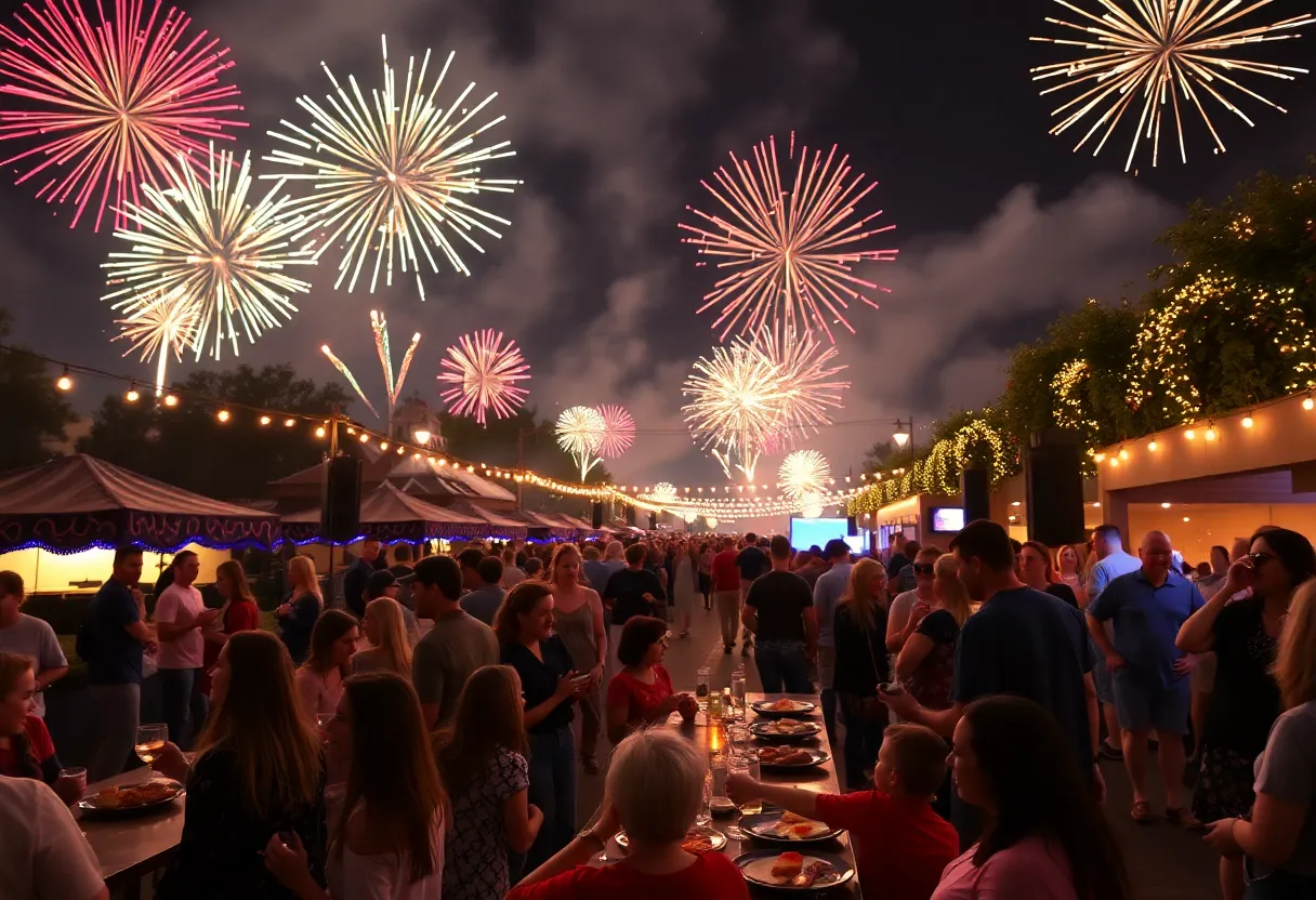 Fireworks and festivities during New Year's in Central Texas