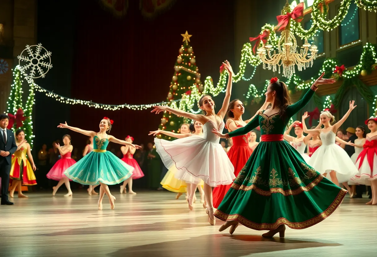 Fozzy Whittaker performing as Mother Ginger in Ballet Austin's Nutcracker.