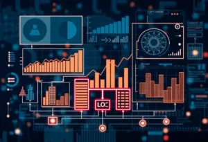 Illustration of data analytics technology showcasing automation and multi-location reporting.