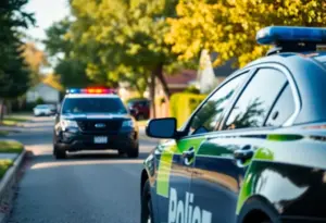 Police responding to a kidnapping incident in Riverdale, Illinois