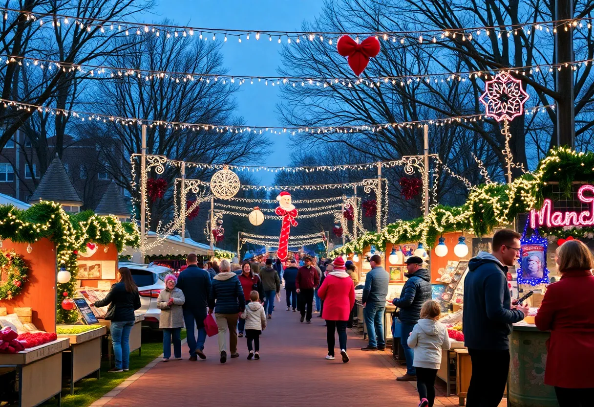 Community holiday celebration in Round Rock, TX