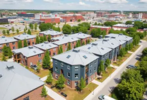 Mixed-income housing development at the former North by Northwest Brewery