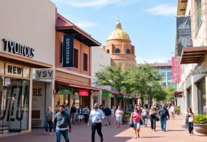 Newly expanded retail stores in San Antonio showcasing a diverse range of shopping options.