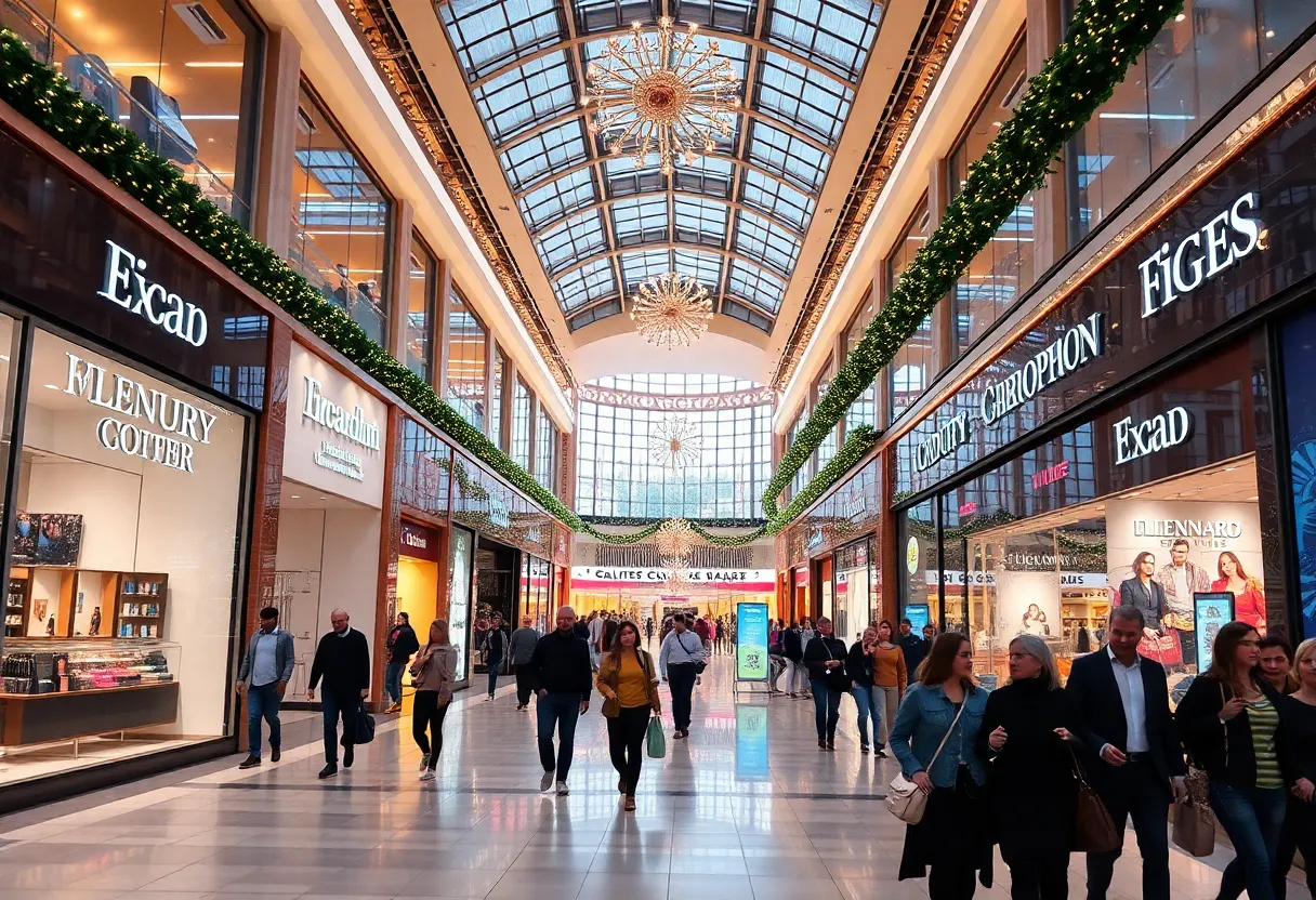 Shops at La Cantera featuring luxury retailers and shoppers