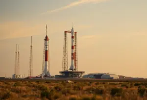 Overview of SpaceX launch site in Texas