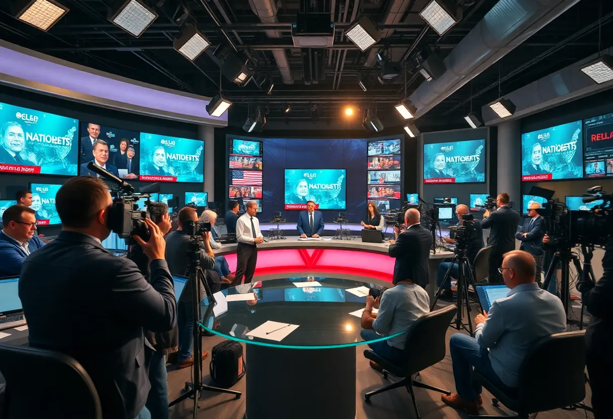 New Washington correspondent at Gray Media in a modern newsroom