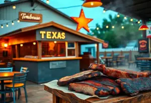 Exterior view of Terry Black's Barbecue new location in New Braunfels, TX