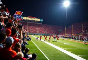 College Football Playoff game between Texas A&M Aggies and Miami Hurricanes