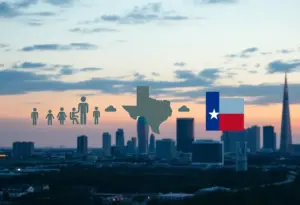 Conceptual illustration of business support program changes in Texas