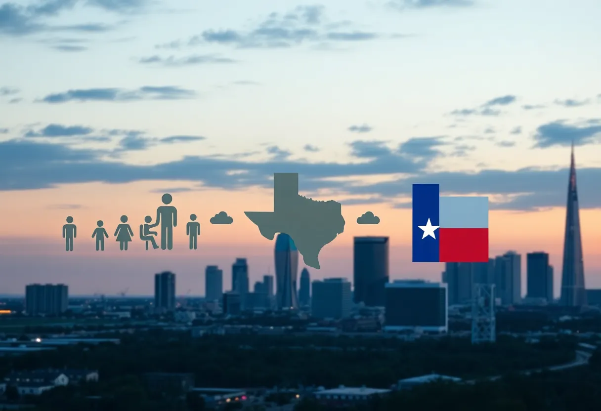 Conceptual illustration of business support program changes in Texas