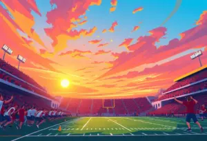 Vibrant scene of Texas Longhorns football atmosphere during a game.