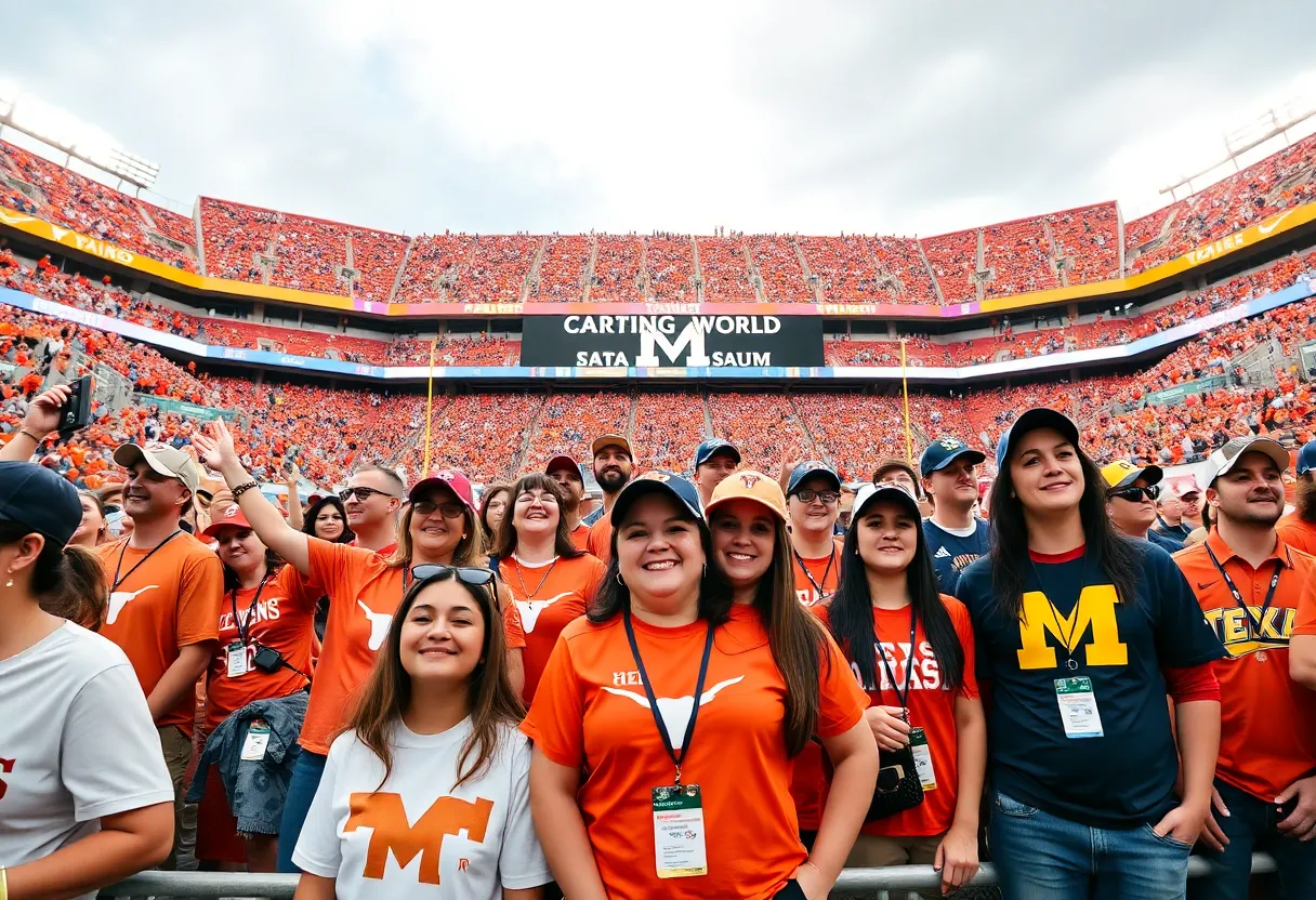 Texas Longhorns facing Michigan Wolverines at the Citrus Bowl