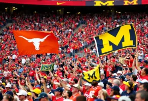 Texas Longhorns football team facing Michigan Wolverines in Citrus Bowl