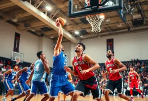 Texas women's basketball team playing a game against Northwestern State