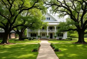 Exterior view of The Inn at Green Pastures Boutique Hotel in Austin, TX