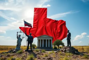 Political landscape depicting the impact of a presidential pardon