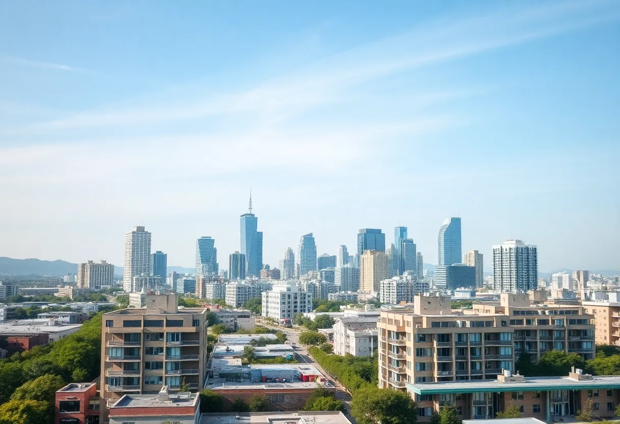 Urban landscape showcasing Brandywine Realty Trust properties