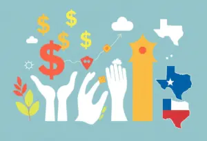 Illustration representing USAA's record payout to members