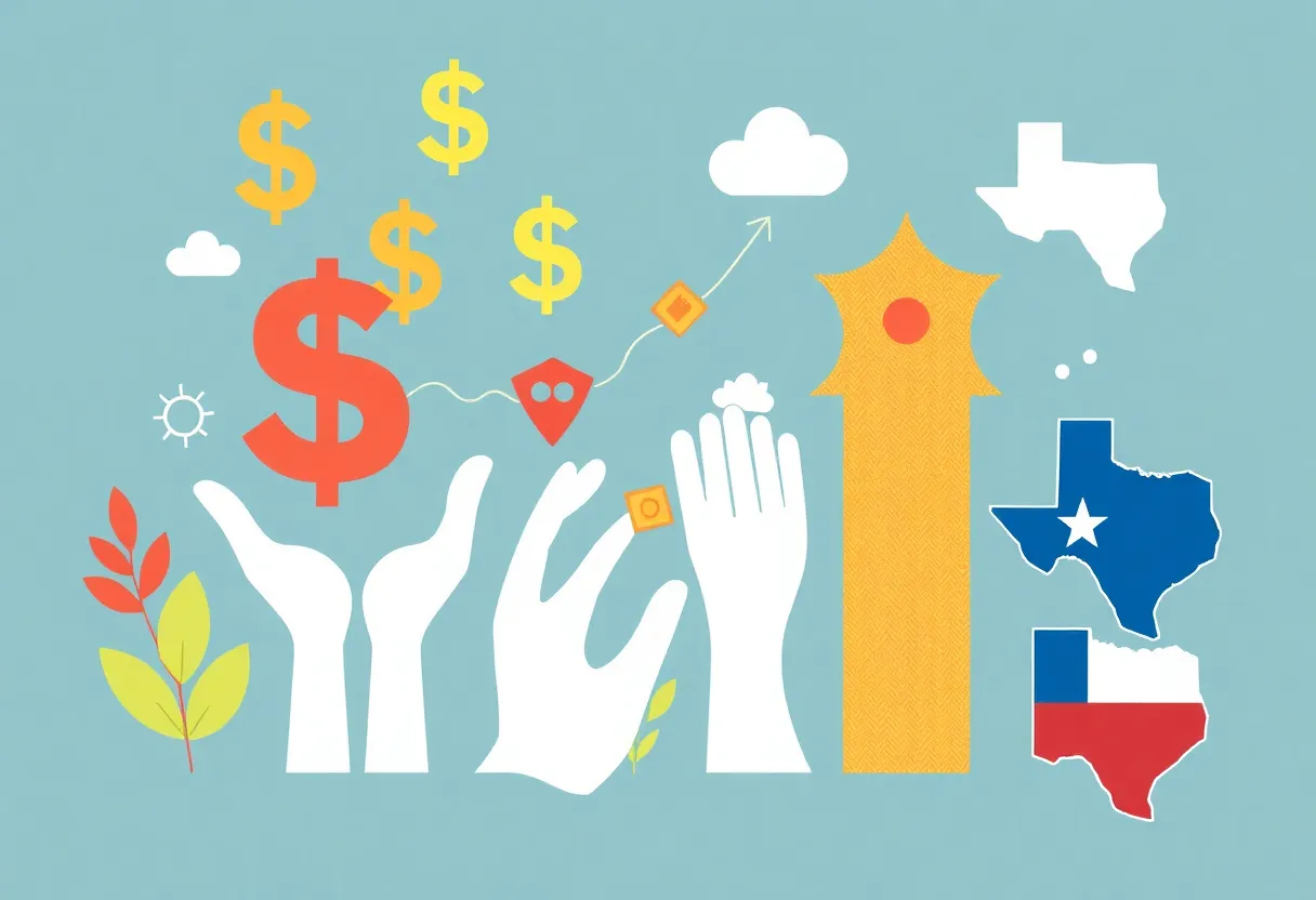 Illustration representing USAA's record payout to members