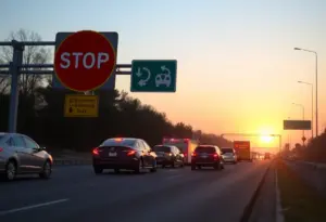 Scene of a multi-vehicle accident on U.S. Highway 183 illustrating traffic safety concerns.