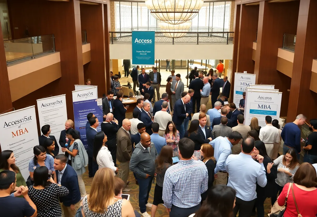 Networking at Access MBA event in Austin