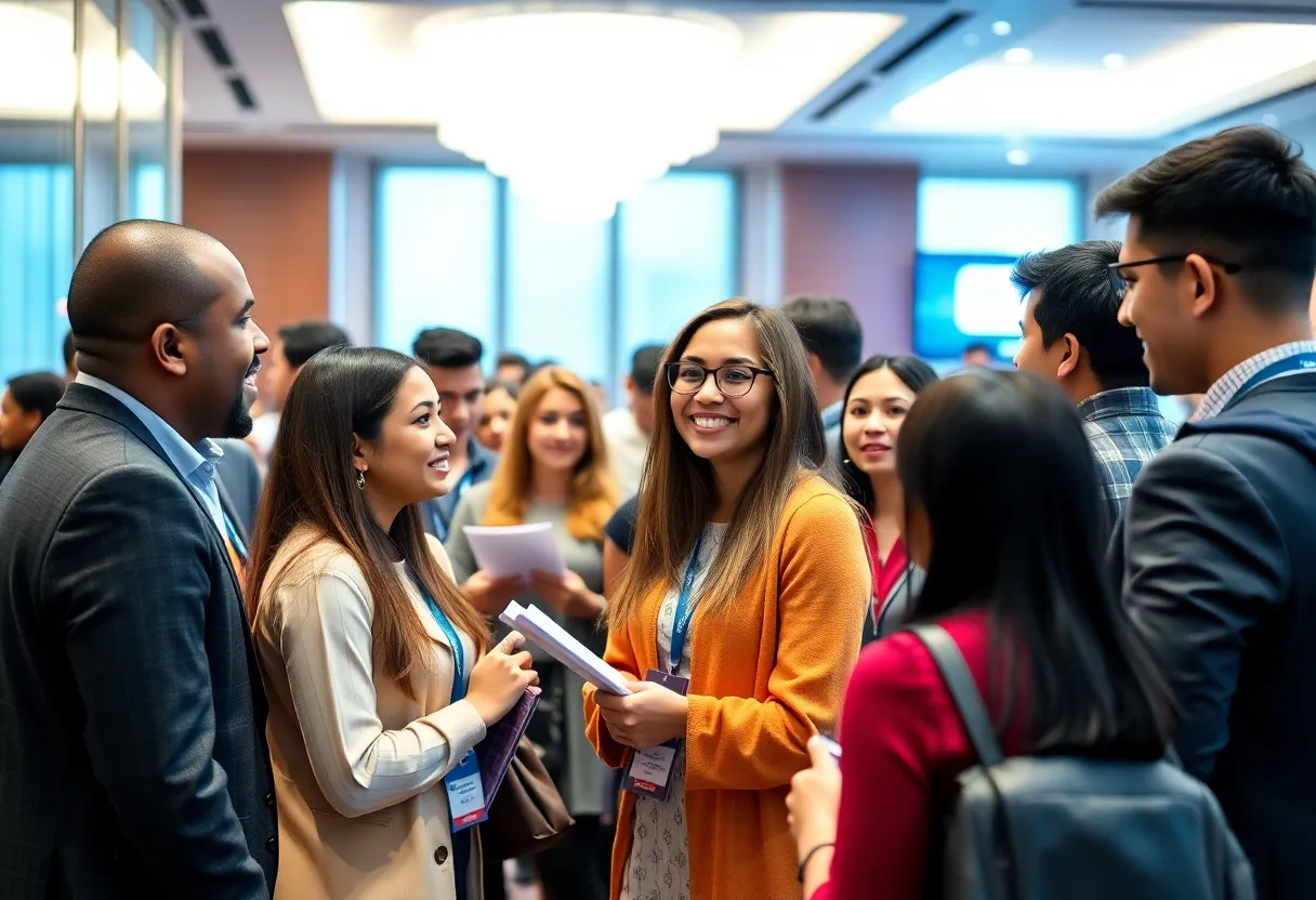Prospective MBA students interacting at the Access MBA Event