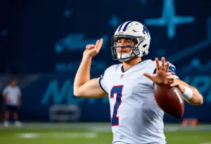 Quarterback practicing football symbolizing recovery after surgery