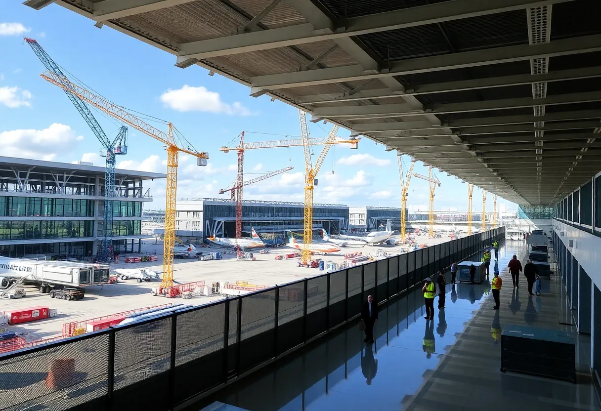Construction of new gates at Austin-Bergstrom International Airport