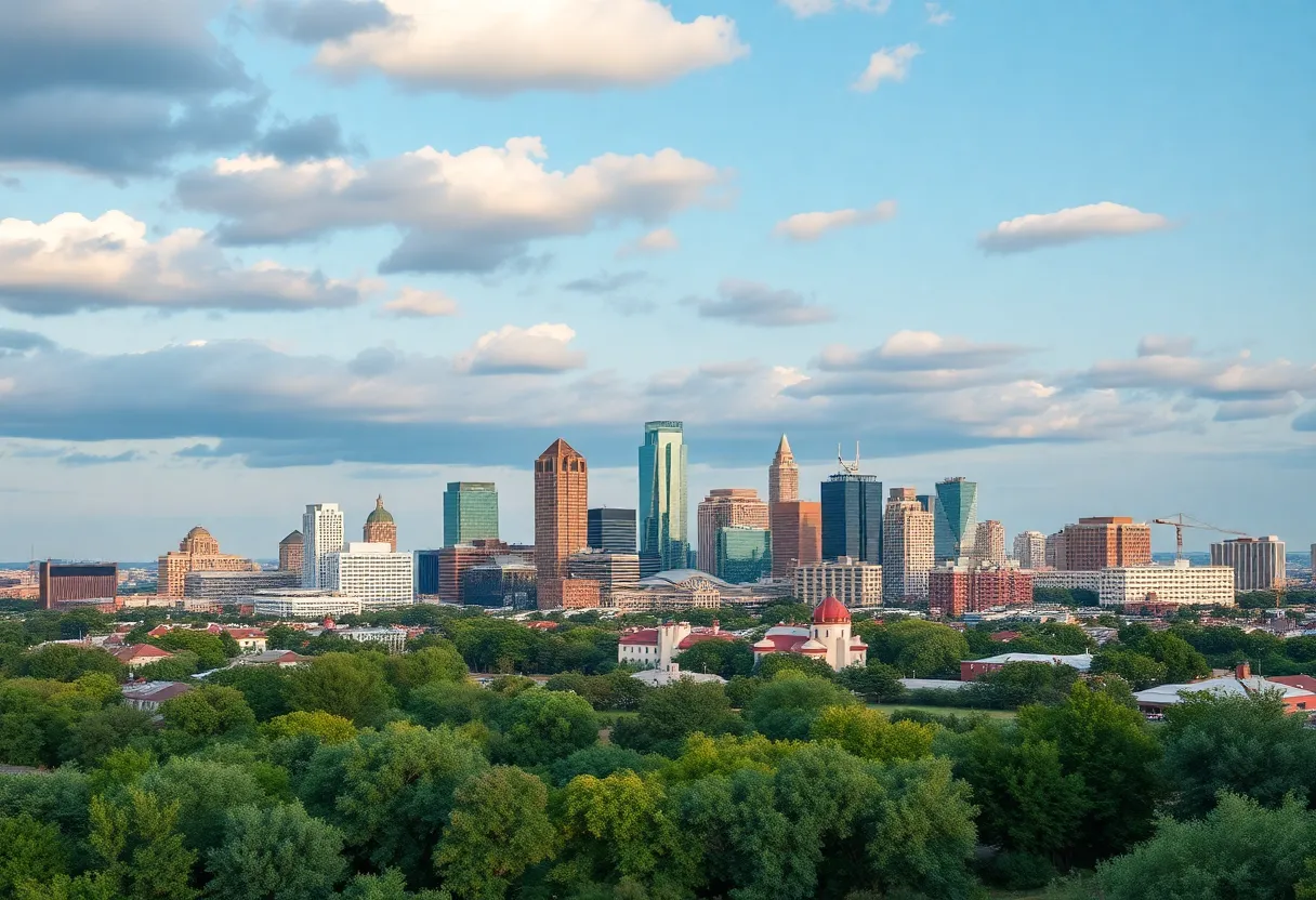 Panoramic view of Austin, Texas showcasing business innovation.
