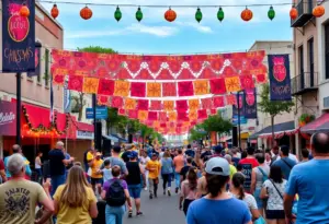 Crowd enjoying the Free Music Festival in Austin