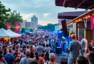 Crowd enjoying live music at Austin Free Week 2026