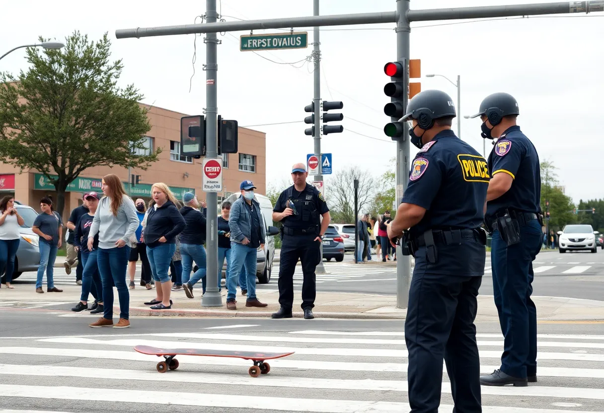 Intersection in Austin where hit-and-run incident occurred