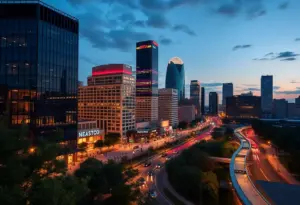 Cityscape of Austin showcasing diverse influential leaders