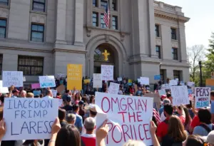 Protesters gathered at Austin City Hall demanding justice